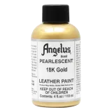 Złota farba do skór naturalnych i syntetycznych ANGELUS Pearlescent Leather Paint 4oz