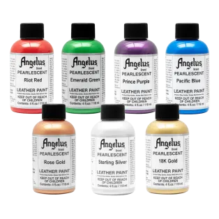 ANGELUS Acrylic Leather Paint Pearlescent 4oz / Perłowe farby akrylowe do personalizacji butów i jeansu