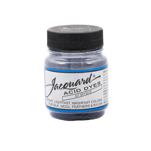 JACQUARD Acid Dye 0.5oz #621 SKY BLUE / BŁĘKITNY barwnik kwasowy do wełny, jedwabiu i piór