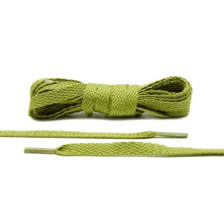 LACE LAB Flat Shoe Laces 8mm Olive / Oliwkowe płaskie sznurowadła do butów
