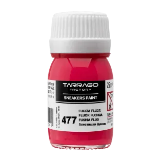 TARRAGO SNEAKERS Paint Fluor Colors 25ml #477 FUCHSIA / Fuksjowe akrylowe farby UV do malowania sneakersów i ubrań