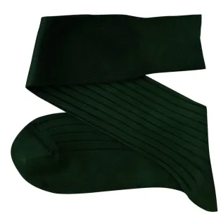 VICCEL / CELCHUK Socks Solid Clemetsen Green Cotton - Luksusowe skarpetki 