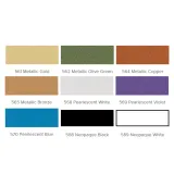 Pictogramy akrylowych kolorów farb do jeansu i tkanin Jacquard neopaque