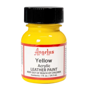 ANGELUS Acrylic Leather Paint Standard 1oz YELLOW / ŻÓŁTA farba akrylowa do malowania Sneakersów i Jeansu