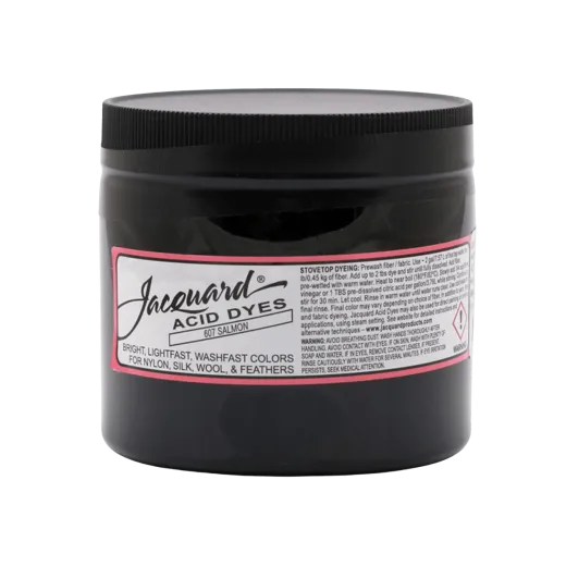 JACQUARD Acid Dye 8oz #607 SALMON / ŁOSOSIOWY barwnik kwasowy do wełny, jedwabiu i piór