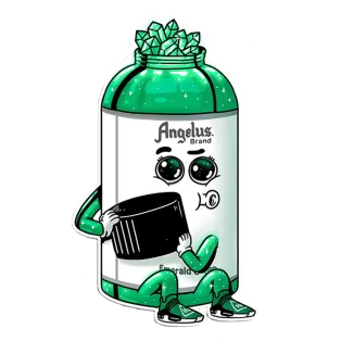 ANGELUS Sticker Emerald Green 1szt / Wlepka dla Customizerów