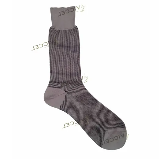 VICCEL / CELCHUK Socks Vertical Striped Gray / Black - Luksusowe skarpetki