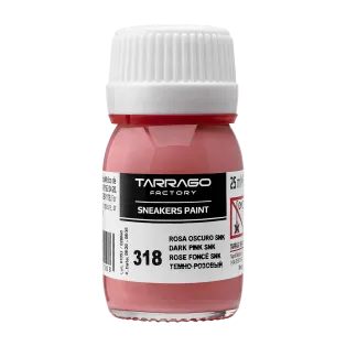 TARRAGO SNEAKERS Paint Standard Colors 25ml #318 DARK PINK / Ciemnoróżowa farba akrylowa do personalizacji i renowacji butów oraz jeansu