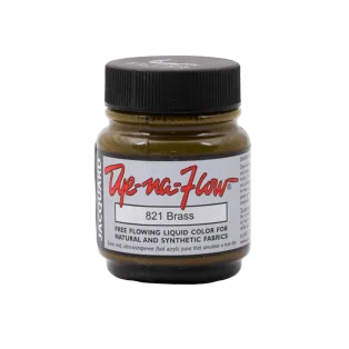 JACQUARD Dye-Na-Flow Paint 2.25oz #821 BRASS / MOSIĘŻNA płynna farba akrylowa do tkanin