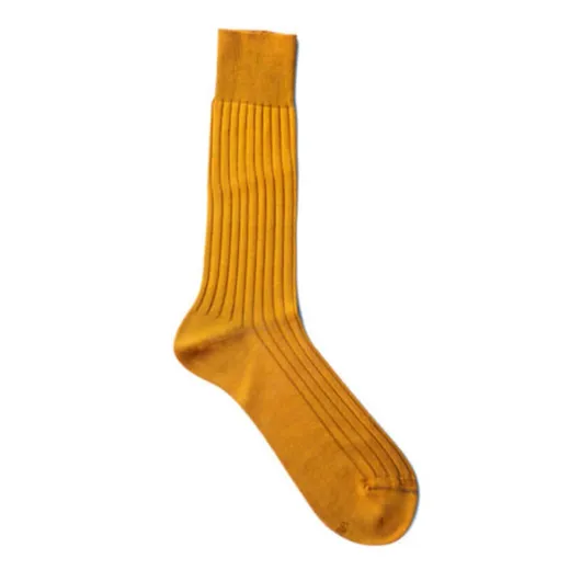VICCEL / CELCHUK Socks Solid Golden Cotton - Luksusowe skarpetki