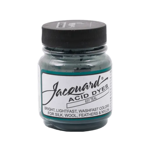 JACQUARD Acid Dye 0.5oz #631 TEAL / MORSKI barwnik kwasowy do wełny, jedwabiu i piór