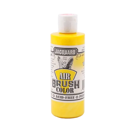 JACQUARD Airbrush Color Metallic Paint 4oz #300 YELLOW / ŻÓŁTA Metaliczna farba akrylowa do aerografu
