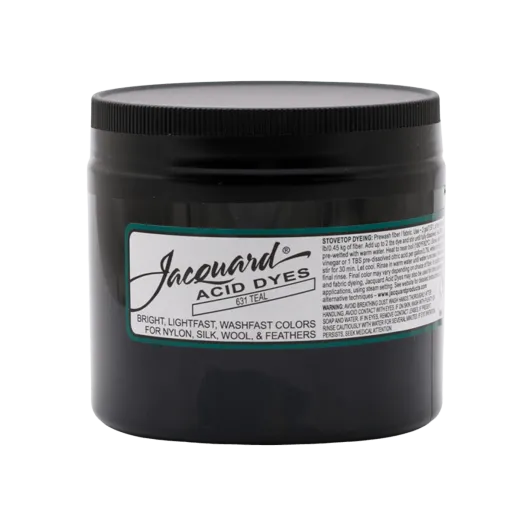 JACQUARD Acid Dye 8oz #631 TEAL / MORSKI barwnik kwasowy do wełny, jedwabiu i piór