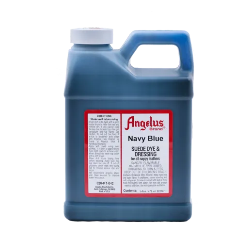 ANGELUS Suede Dye & Dressing 1-Pint #042 NAVY BLUE / GRANATOWY barwnik do zamszu i nubuku