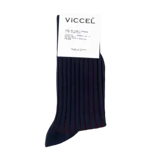 VICCEL Socks Shadow Dark Navy Blue / Burgundy