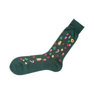 VICCEL / CELCHUK Socks Christmas Green - Luksusowe skarpety