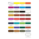 Pictogramy kolorów farb do jeansu i tkanin Jacquard textile color.