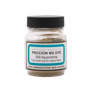 JACQUARD Procion MX Dye 0.66oz #1069 AQUA MARINE / Akwamarynowy barwnik do tkanin z naturalnych włókien roślinnych (celulozowych)