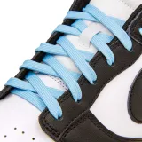 Błękitne sznurowadła płaskie do butów. Sznurówki do customizacji sneakersów - nike, off-white