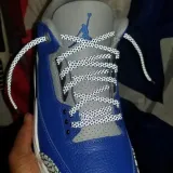 Płaskie niebieskie sznurówki do butów