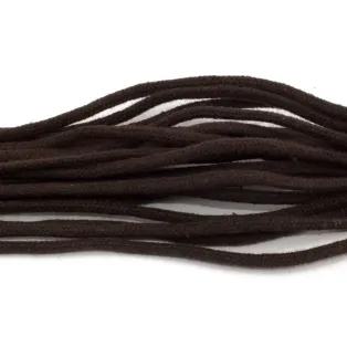 Tarrago Laces Fine Round 2.5mm Dark Brown - ciemno brązowe okrągłe sznurowadła