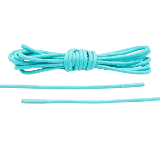 LACE LAB Waxed Shoe Laces 2.5mm Mint / Miętowe okrągłe woskowane sznurowadła do butów