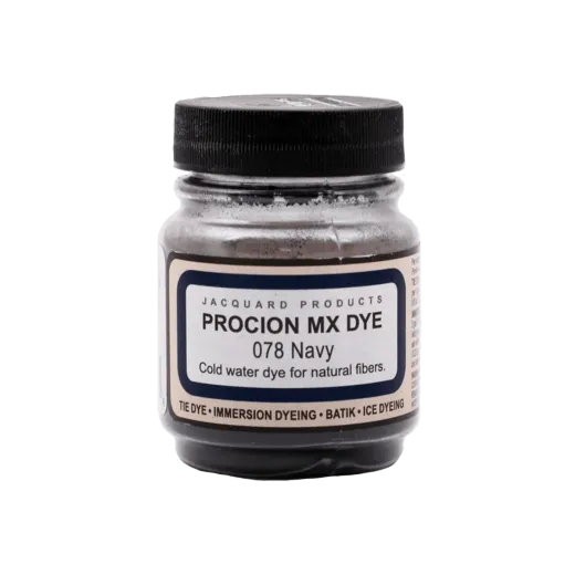 JACQUARD Procion MX Dye 0.66oz #1078 NAVY / Granatowy barwnik do tkanin z naturalnych włókien roślinnych (celulozowych)