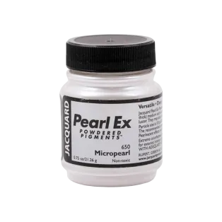 JACQUARD Pearl EX Powdered Metallic Pigments 0.75oz #650 MICROPEARL / Mikroperłowe metaliczne i perłowe pigmenty w proszku do rękodzieła