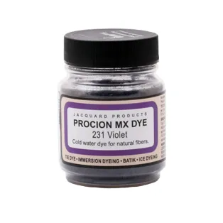 JACQUARD Procion MX Dye 0.66oz #1231 VIOLET / Fioletowy barwnik do tkanin z naturalnych włókien roślinnych (celulozowych)