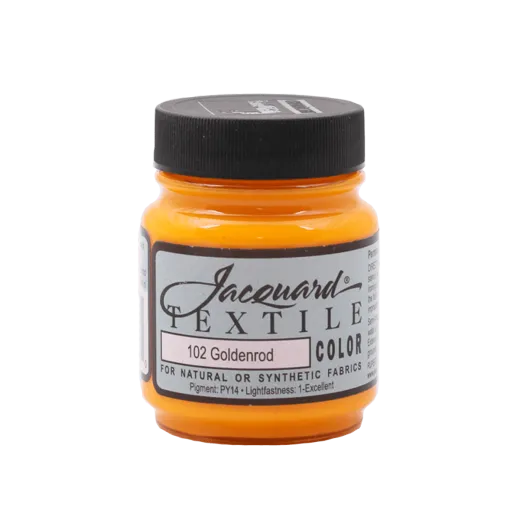 JACQUARD Textile Color Paint 2.25oz #102 GOLDENROD / ŻÓŁTOZŁOTA farba akrylowa do tkanin