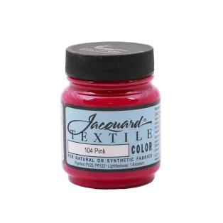 JACQUARD Textile Color Paint 2.25oz #104 PINK / RÓŻOWA farba akrylowa do tkanin