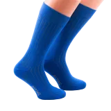 Casualowe męskie skarpety niebieskie z szarymi wydzieleniami. Skarpety do trampek i butów eleganckich.