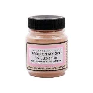 JACQUARD Procion MX Dye 0.66oz #1184 BUBBLE GUM / Guma balonowa barwnik do tkanin z naturalnych włókien roślinnych (celulozowych)