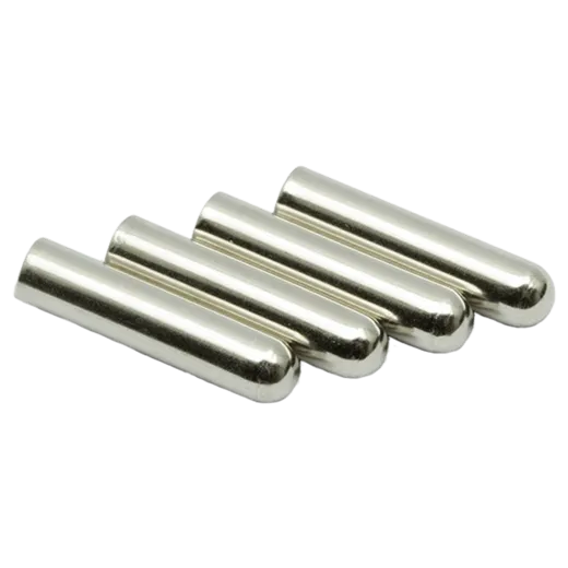 LACE LAB Bullet metal aglets silver set / Srebrne końcówki do sznurowadeł