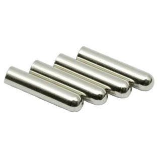 LACE LAB Bullet metal aglets silver set / Srebrne końcówki do sznurowadeł