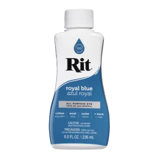 RIT DYE All-Purpose Liquid Dye 8oz ROYAL BLUE / NIEBIESKI uniwersalny barwnik w płynie do tkanin i innych powierzchni
