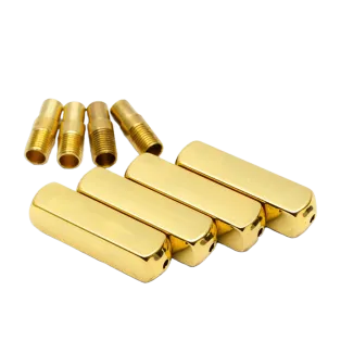 LACE LAB plated metal aglets yeezy style gold set / Złote metalowe końcówki do sznurowadeł