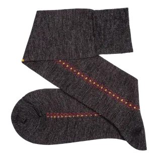 VICCEL / CELCHUK Knee Socks Merino Wool Anthracite - Luksusowe podkolanówki