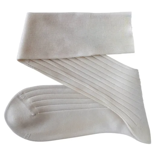 VICCEL / CELCHUK Socks Solid Undyed Cotton - Luksusowe skarpetki