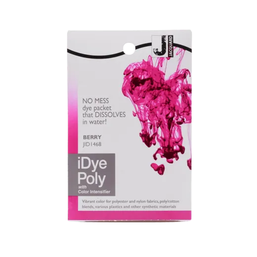 JACQUARD iDye Poly 0.49oz #1468 BERRY / JAGODOWY barwnik do poliestru, nylonu, tkanin syntetycznych i tworzyw sztucznych