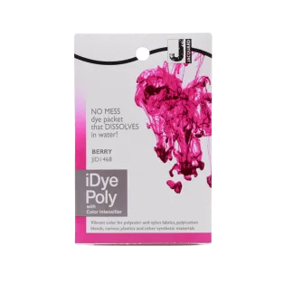 JACQUARD iDye Poly 0.49oz #1468 BERRY / JAGODOWY barwnik do poliestru, nylonu, tkanin syntetycznych i tworzyw sztucznych