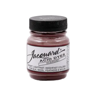 JACQUARD Acid Dye 0.5oz #610 BURGUNDY / BURGUNDOWY barwnik kwasowy do wełny, jedwabiu i piór