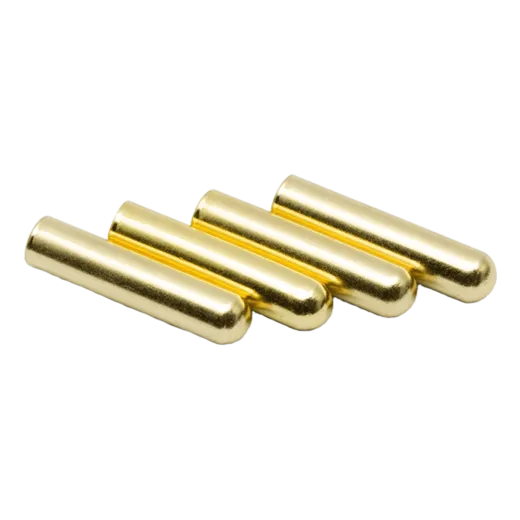 LACE LAB Bullet metal aglets gold set / Złote metalowe końcówki do sznurowadeł