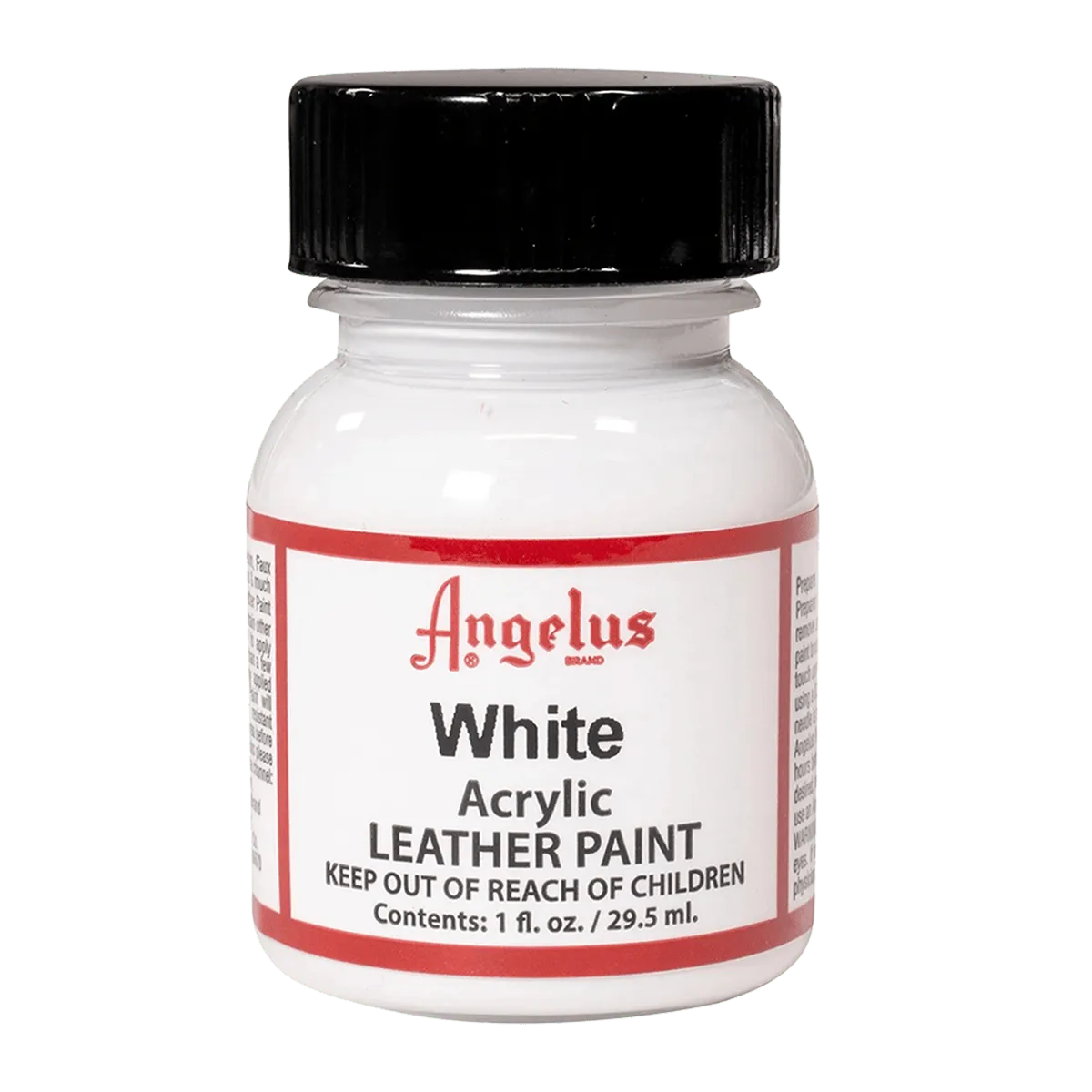 ANGELUS Acrylic Leather Paint Standard 1oz WHITE / BIAŁA farba akrylowa