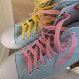 różowe sznurowadła płaskie Lace Lab. Sznurówki do customizacji sneakersów Jordan, Nike, Vans, Adidas