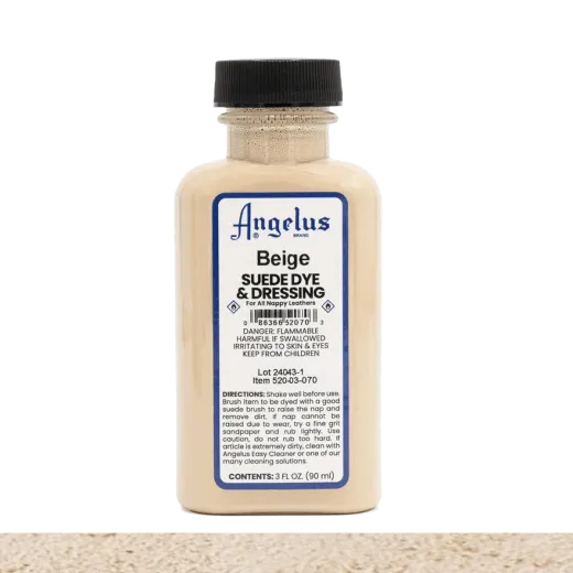 Beżowy barwnik do zamszu i nubuku, którym nie tylko odnowisz kolor swoich butów, ale i zmienisz ich odcień z jasnego na ciemniejszy