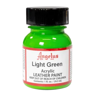 ANGELUS Acrylic Leather Paint Standard 1oz #172 LIGHT GREEN / JASNOZIELONA farba akrylowa do malowania Sneakersów i Jeansu