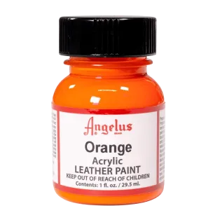 ANGELUS Acrylic Leather Paint Standard 1oz #024 ORANGE / POMARAŃCZOWA farba akrylowa do malowania Sneakersów i Jeansu