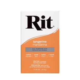 RIT DYE All-Purpose Powder Dye 1.125oz TANGERINE / MANDARYNKOWY uniwersalny barwnik w proszku do tkanin i innych powierzchni