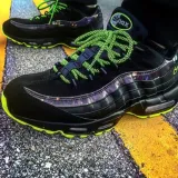 Limonkowe odblaskowe okrągłe sznurowadła do butów LACE LAB 3M Reflective Inverse laces, personalizacja obuwia, custom, customizacja adidasów